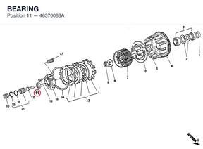 BEARING 46370088A diagram position