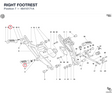 RIGHT FOOTREST 46410171A diagram position