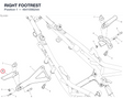 RIGHT FOOTREST 46410982AA diagram position
