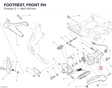 FOOTREST, FRONT RH 46411051AA diagram position