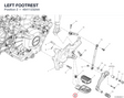 LEFT FOOTREST 46411232AA diagram position