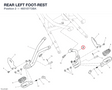 REAR LEFT FOOT-REST 46510772BA diagram position