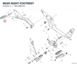 REAR RIGHT FOOTREST 46510981AA diagram position