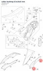 Diagram preview: collar bushing 6.5x16x5 mm (76508043150)