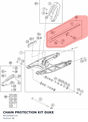 Diagram preview: CHAIN PROTECTION KIT DUKE (90104060110)