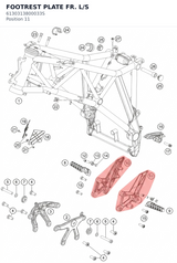 Diagram preview: FOOTREST PLATE FR. L/S (6130313800033S)