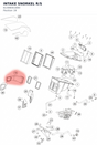 Diagram preview: INTAKE SNORKEL R/S (61306041000)