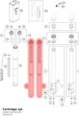 Diagram preview: Cartridge cpl. (A560C120T101230)