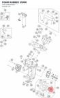 Diagram preview: FOAM RUBBER 55MM (76412084003M01)