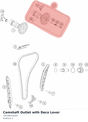 Diagram preview: Camshaft Outlet with Deco Lever (79336010044)