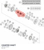 Diagram preview: COUNTER SHAFT (76633110000)