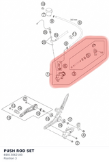 Diagram preview: PUSH ROD SET (69013062100)