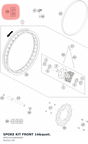 Diagram preview: SPOKE KIT FRONT 14" (SPS114149AP0000)