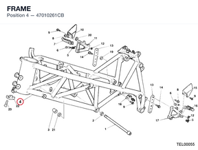 FRAME 47010261CB diagram position