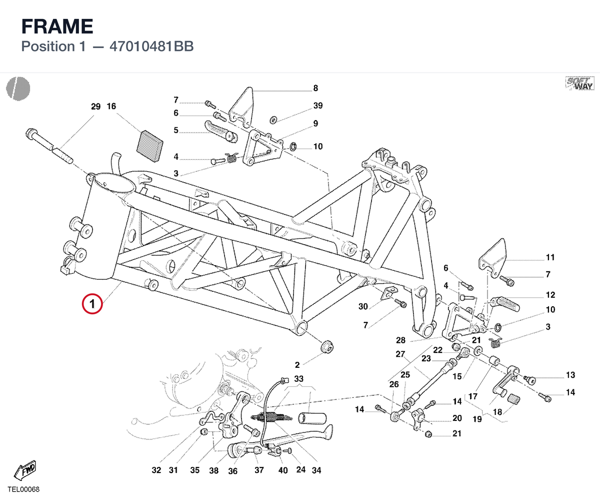 FRAME 47010481BB diagram position