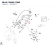 REAR FRAME COMP. 47010641A diagram position