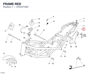 FRAME RED 47010772AF diagram position