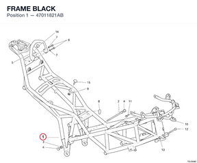 FRAME BLACK 47011821AB diagram position