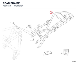 REAR FRAME 47011973A diagram position