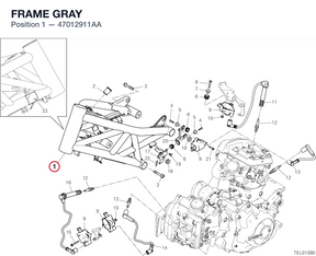 FRAME GRAY 47012911AA diagram position