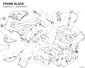 FRAME BLACK 47013101AJ diagram position
