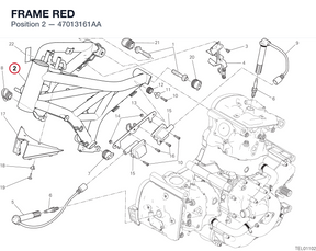 FRAME RED 47013161AA diagram position