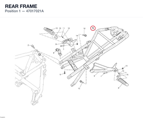 REAR FRAME 47017021A diagram position
