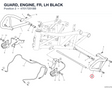 GUARD, ENGINE, FR, LH BLACK