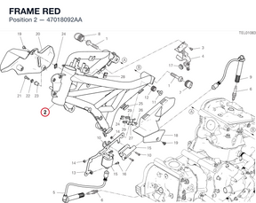 FRAME RED 47018092AA diagram position