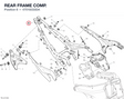 REAR FRAME COMP. 47018333DA diagram position