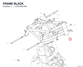 FRAME BLACK 47019091AB diagram position