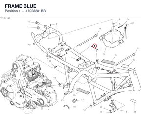 FRAME BLUE 47028281BB diagram position