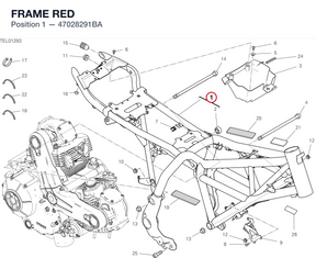 FRAME RED 47028291BA diagram position