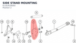 Diagram preview: SIDE STAND MOUNTING (61303028000)