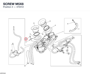 SCREW M5X8 470412 diagram position