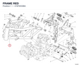 FRAME RED 470P2033BA diagram position