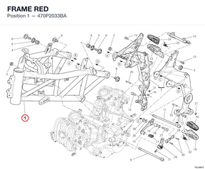 FRAME RED 470P2033BA diagram position