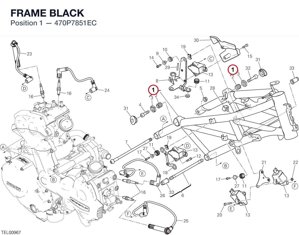 FRAME BLACK 470P7851EC diagram position