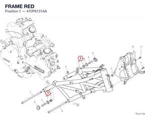 FRAME RED 470P8131AA diagram position