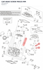 Diagram preview: CAP HEAD SCREW M6X25 MM (0912060255)