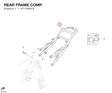 REAR FRAME COMP. 47110091A diagram position