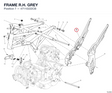 FRAME R.H. GREY 47110222CB diagram position