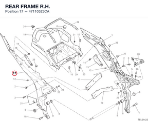 REAR FRAME R.H. 47110523CA diagram position