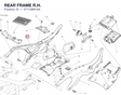 REAR FRAME R.H. 47110691AA diagram position