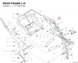 REAR FRAME L.H. 47110811AA diagram position