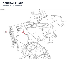 CENTRAL PLATE 47111581BA diagram position