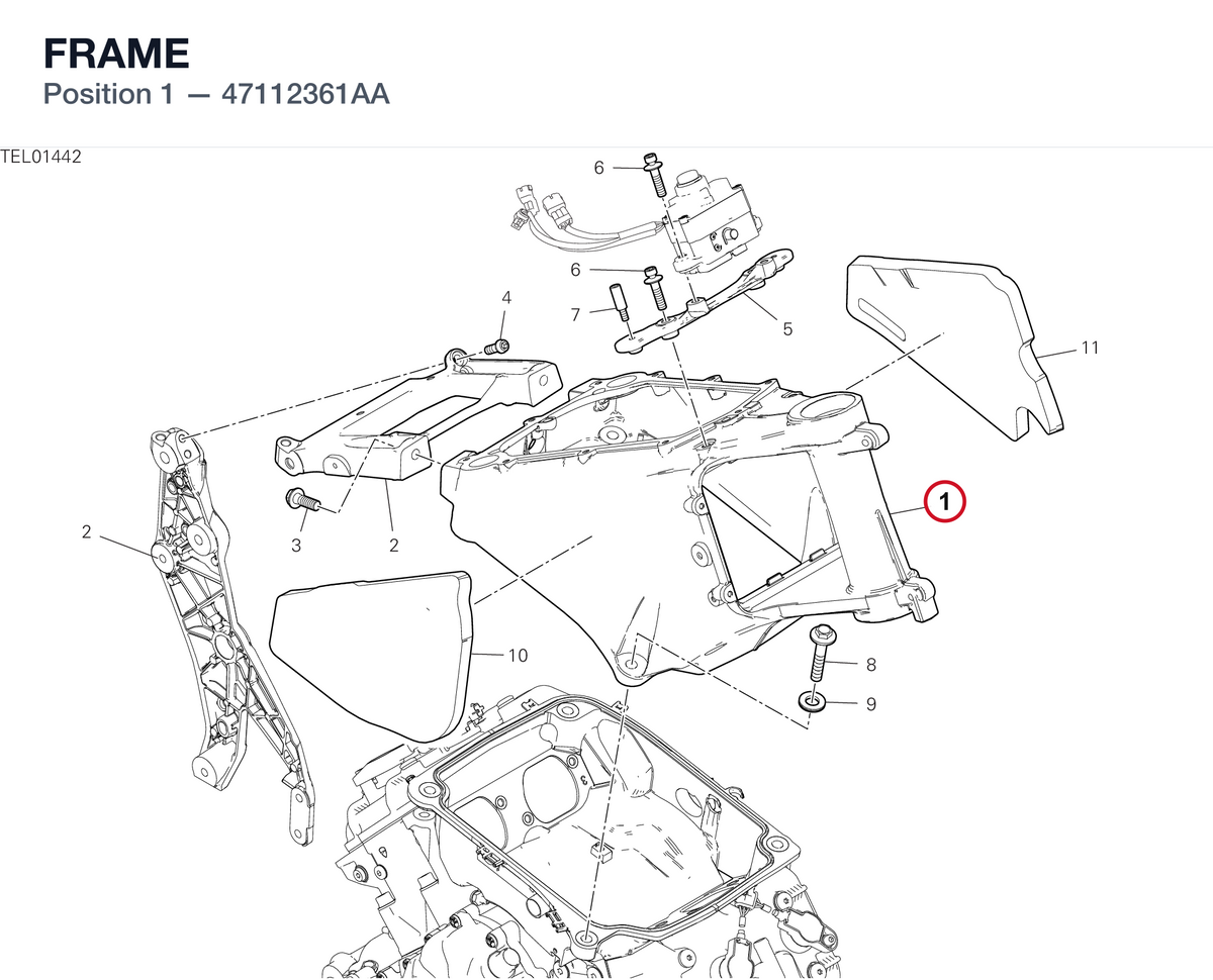FRAME 47112361AA diagram position