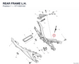 REAR FRAME L.H. 47112521AA diagram position
