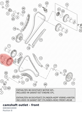 Diagram preview: camshaft outlet - front (60836010000)