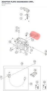 Diagram preview: ADAPTER PLATE DASHBOARD CMPL. (76114062044C1)